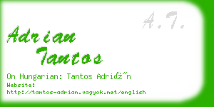 adrian tantos business card